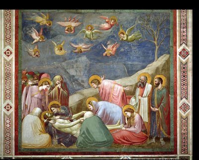 The Lamentation of the Dead Christ, c.1305 by Giotto di Bondone